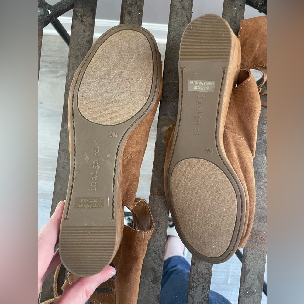 Indigo Rd. Brown Lace-Up Sandals - Picture 5 of 6